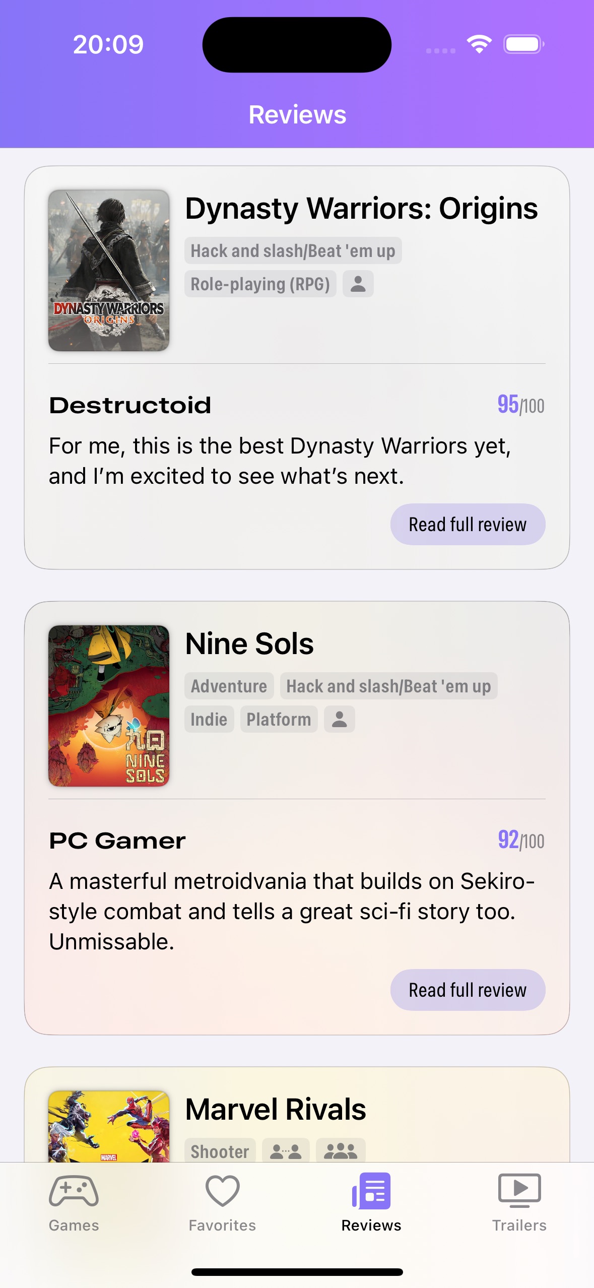 GamingBuddy latest game reviews from professional gaming outlets